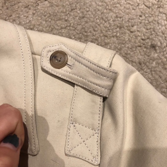 Banana Republic Double Breasted Cream Colored Coat - Picture 6 of 9